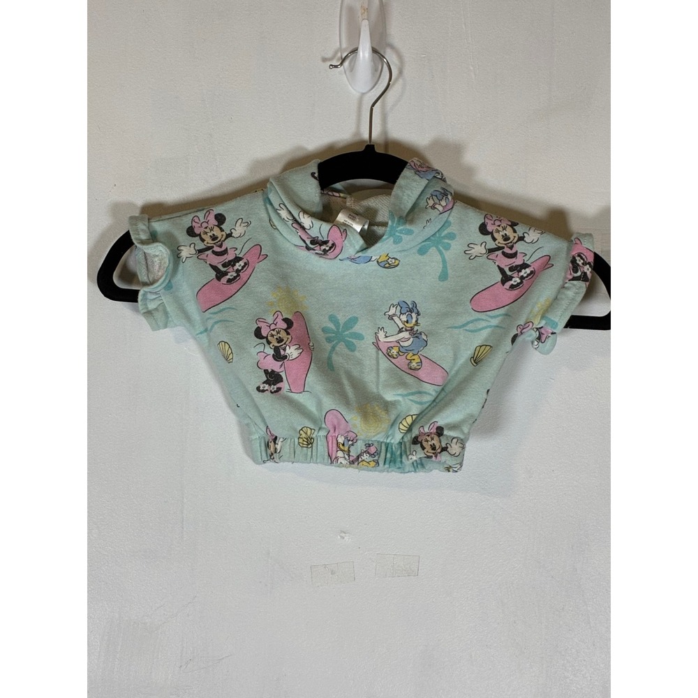 Disney Baby 12M Minnie Mouse Daisy Duck Surfing Hooded Crop Top